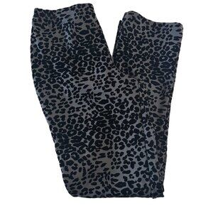 Women With Control Pants S Leopard Print Pull On Elastic Waist Y2K Tummy Control